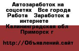 Автозаработок на соцсетях - Все города Работа » Заработок в интернете   . Калининградская обл.,Приморск г.